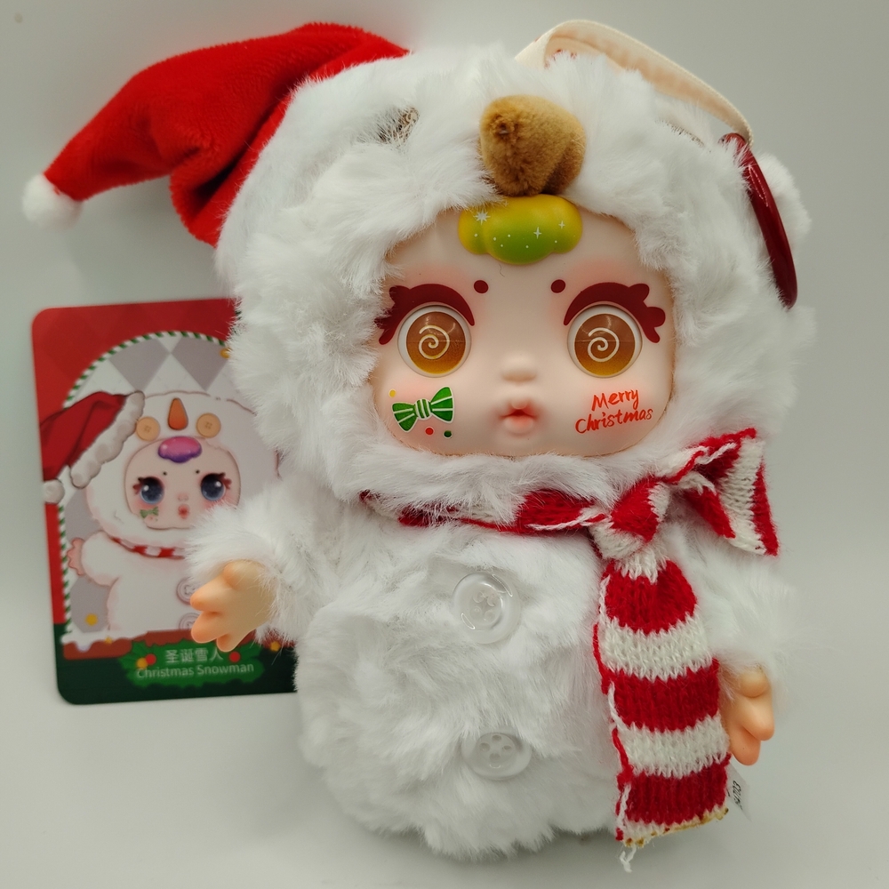 Baby Three Christmas Series "Christmas Snowman" 4 Different Eye Options - Picture 4 of 16